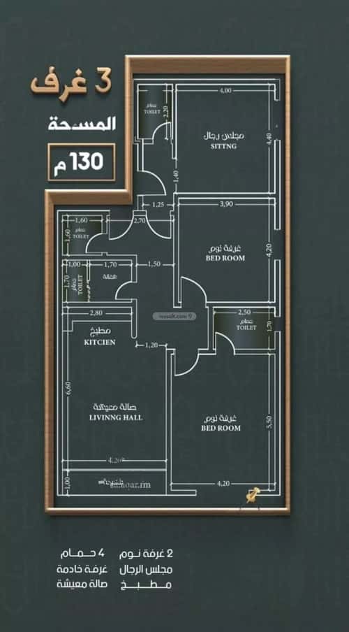 شقة ب 3 غرف النهضة، شمال جدة، جدة