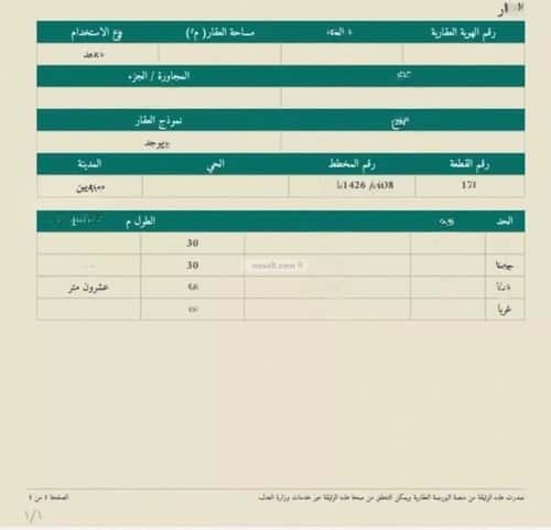 Land 595 SQM Facing North East on 100m Width Street Al-Shuhada, Ahad Rifaydah - Al-Wadyin Station
