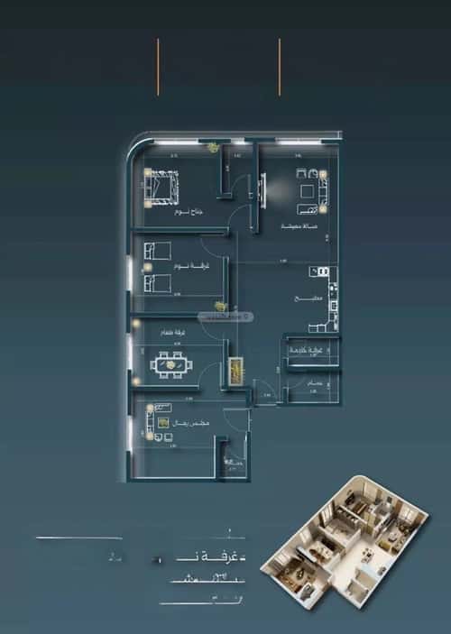 شقة ب 4 غرف السلامة، شمال جدة، جدة