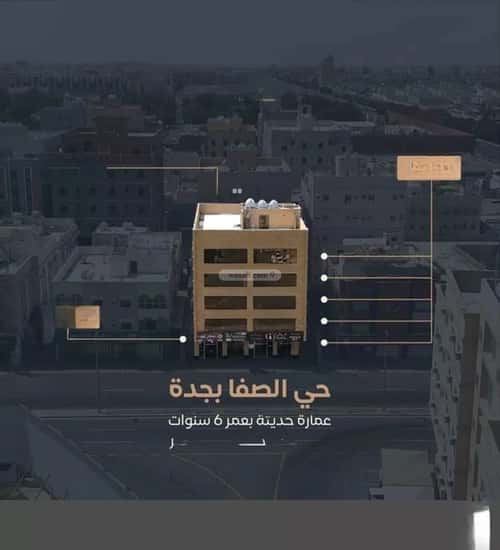 عمارة 600 متر مربع واجهة جنوبية الصفاء، شمال جدة، جدة