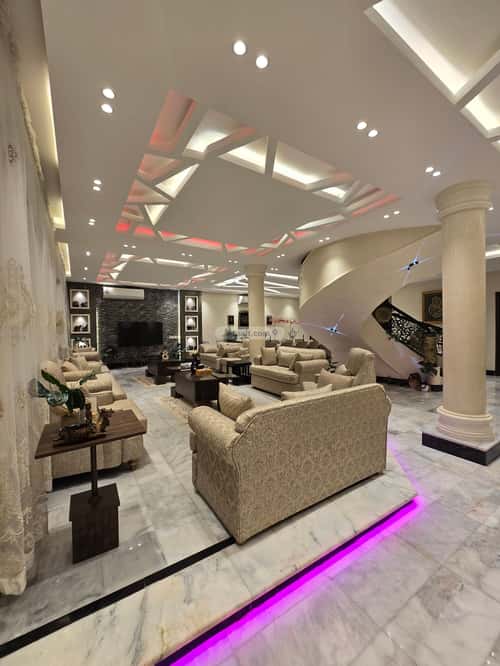 Villa 805 SQM with 1 Apartment Facing North Al Yaqoot, North Jeddah, Jeddah