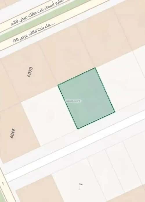 أرض 916.16 متر مربع جنوبية على شارع 20م العارض، شمال الرياض، الرياض