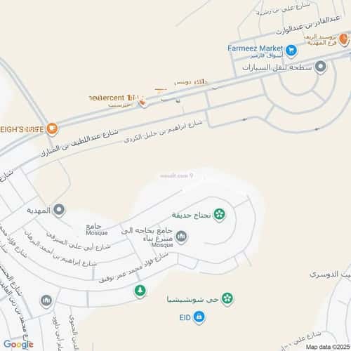 أرض 450 متر مربع جنوبية غربية على شارع 15م المهدية، غرب الرياض، الرياض