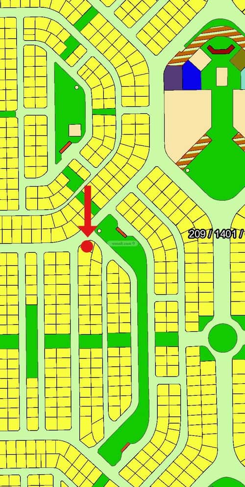 أرض 454.6 متر مربع شمالية غربية على شارع 20م الياقوت، شمال جدة، جدة