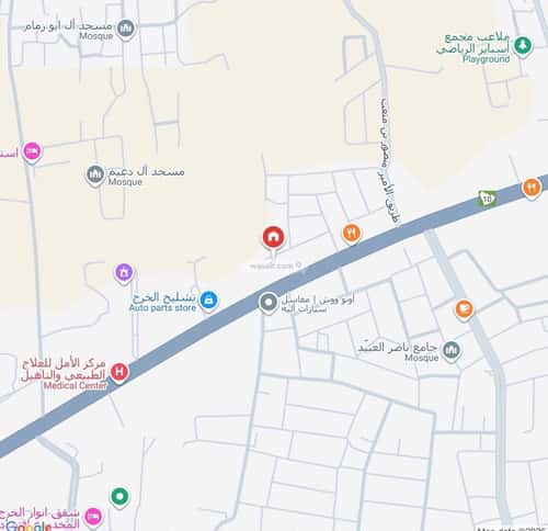 Land 574 SQM Facing North on 15m Width Street Al Yamamah, Al Kharj