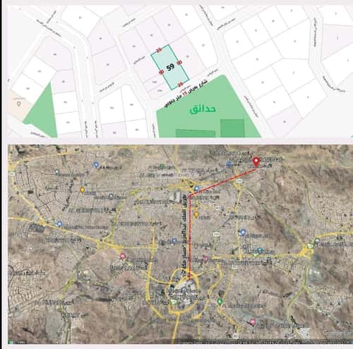 أرض 1250 متر مربع جنوبية على شارع 15م السلامة، مكة المكرمة