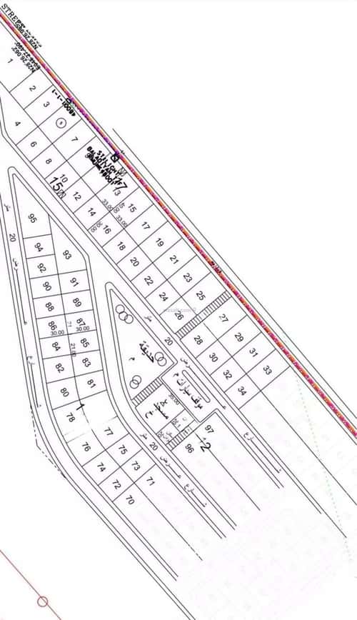 أرض 750 متر مربع شرقية على شارع 20م حي الأندلس، الخفجي
