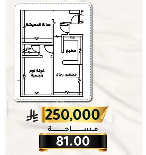 Apartment with 2 Bedrooms Al Thagur, South Jeddah, Jeddah