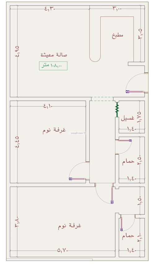 شقة 750 متر مربع بغرفتين الجامعة، جنوب جدة، جدة