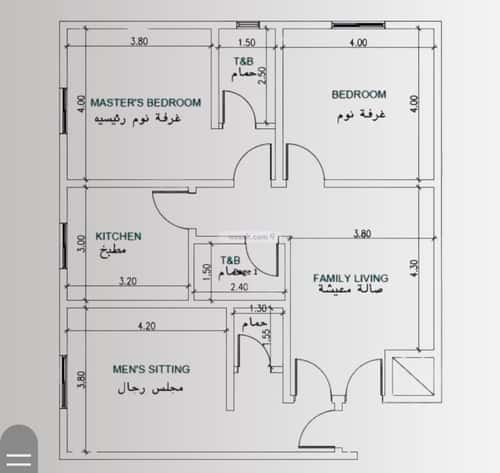 شقة 875 متر مربع ب 3 غرف النزهة، شمال جدة، جدة