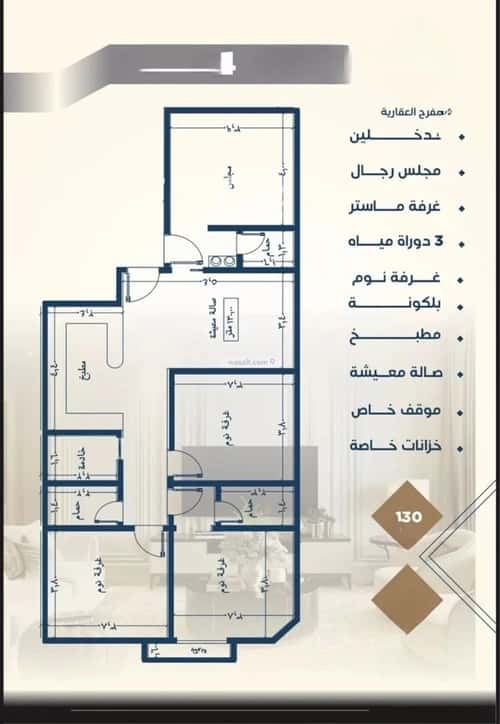 شقة ب 3 غرف البوادي، شمال جدة، جدة