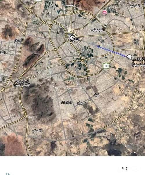 أرض 600 متر مربع جنوبية شرقية على شارع 30م عين الخيف، المدينة المنورة