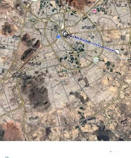 أرض 629.17 متر مربع جنوبية على شارع 20م عين الخيف، المدينة المنورة