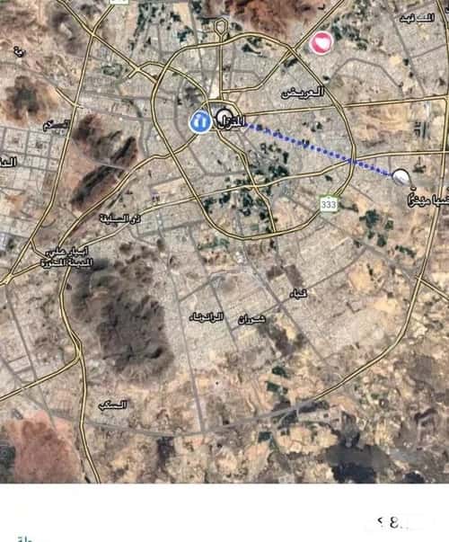 Land 607 SQM facing South East on 30m width street عين الخيف، المدينة المنورة