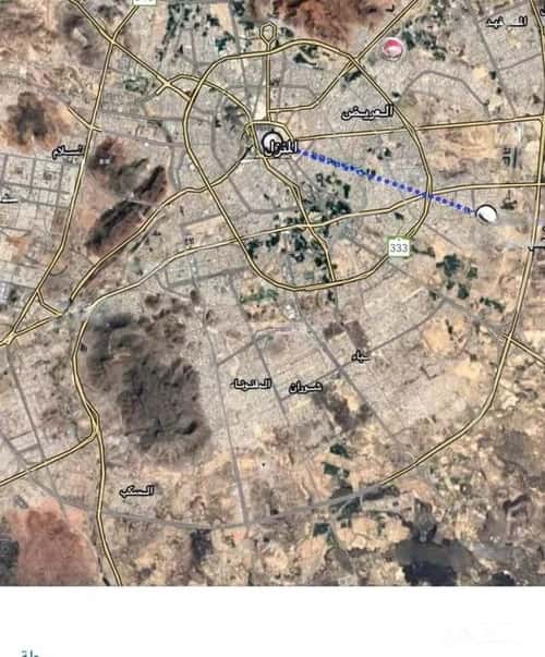 أرض 432 متر مربع غربية على شارع 20م عين الخيف، المدينة المنورة