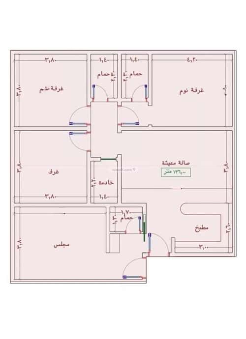 Apartment with 4 Bedrooms Al Wahah, East Jeddah, Jeddah