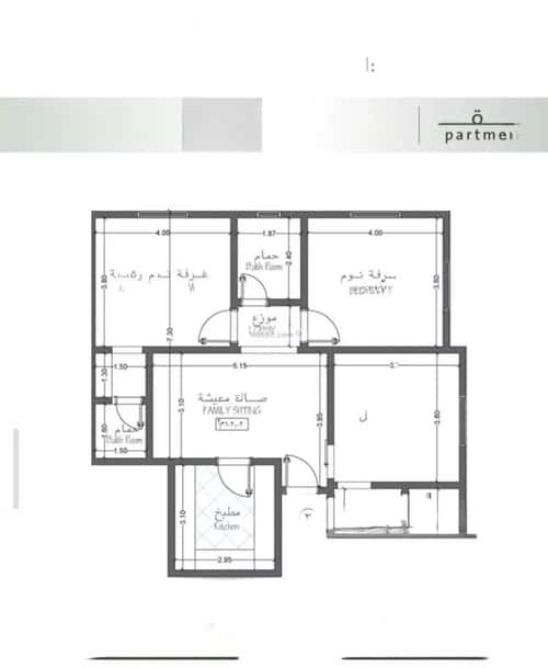 شقة ب 3 غرف الربوة، شمال جدة، جدة