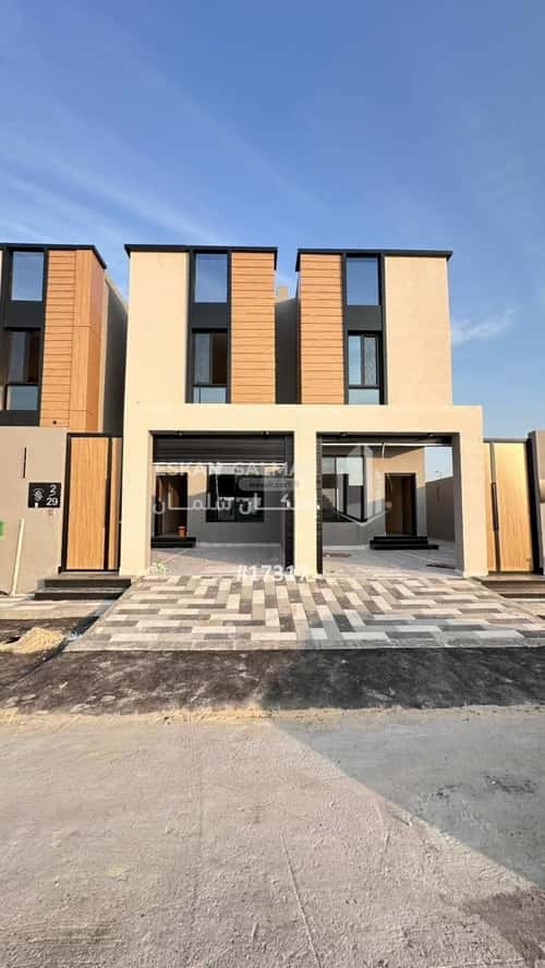 Villa 263.22 SQM Facing West on 40m Width Street Al Aqiq, Khobar