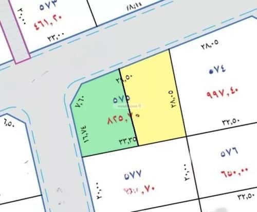 Land 412 SQM facing North East on 15m width street المنار، عنيزة