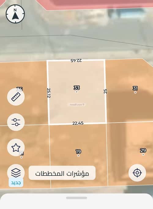 أرض 562.5 متر مربع شمالية على شارع 20م السلام، المدينة المنورة