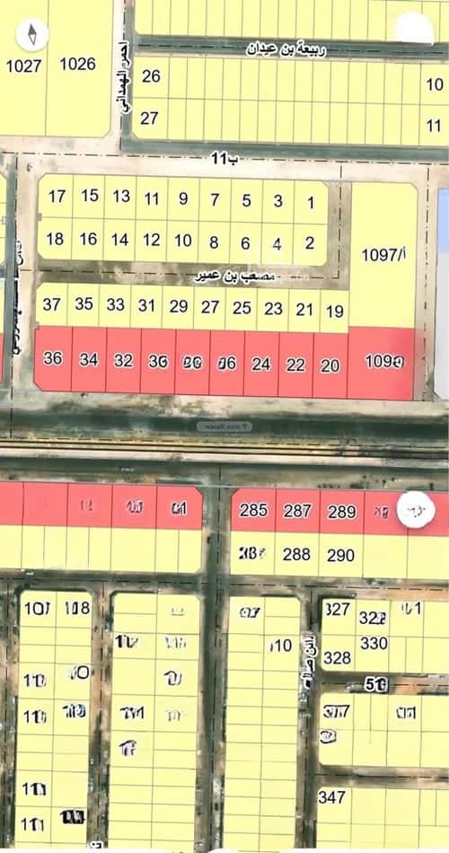 Land 1080 SQM Facing West on 20m Width Street Al-Shifa, Khobar