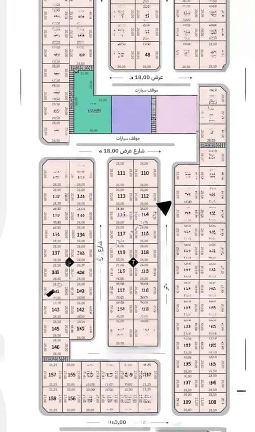 أرض 312 متر مربع غربية على شارع 18م اللؤلؤ، الخبر