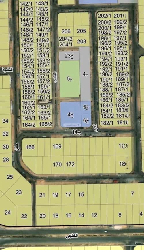 Land 875 SQM Facing South on 20m Width Street Al Lo'A Lo'A, Khobar