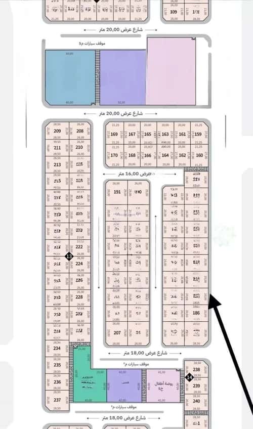 Land 569 SQM facing East on 40m width street اللؤلؤ، الخبر