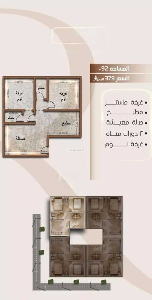 شقة بغرفتين الفيصلية، شمال جدة، جدة