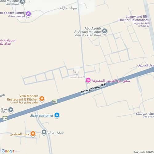 أرض 607.18 متر مربع جنوبية غربية على شارع 12م النزهة، أبو عريش - أبو عريش