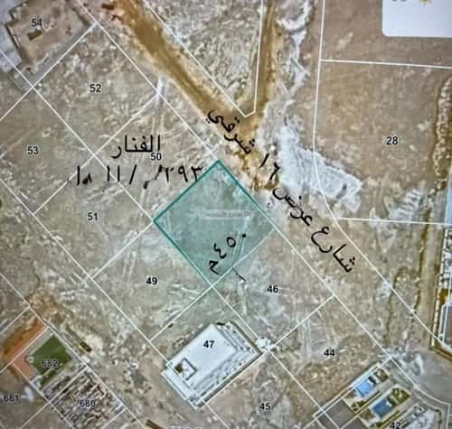 أرض 450 متر مربع غربية على شارع 20م الفنار، شمال جدة، جدة
