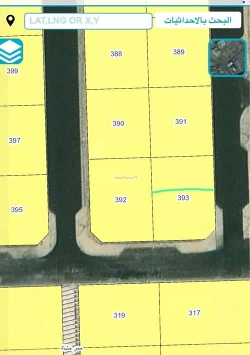 Land 329 SQM facing South East on 15m width street الرياض، شمال جدة، جدة