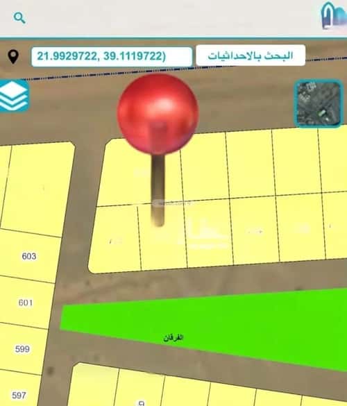 أرض 900 متر مربع جنوبية على شارع 16م الفرقان، شمال جدة، جدة