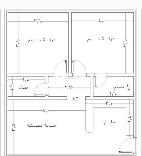 شقة 660 متر مربع بغرفتين السلامة، شمال جدة، جدة