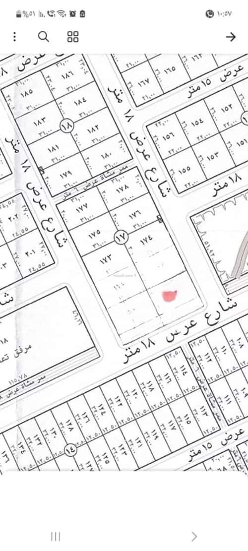 أرض 625 متر مربع غربية على شارع 18م النرجس، شمال الرياض، الرياض