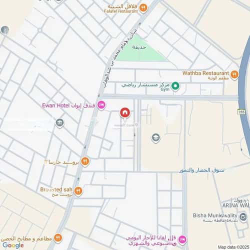 Villa 800 SQM Facing North West on 16m Width Street Prince Abdullah, Bisha