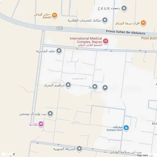 فيلا 1035 متر مربع شمالية على شارع 30م الشرفة، نجران