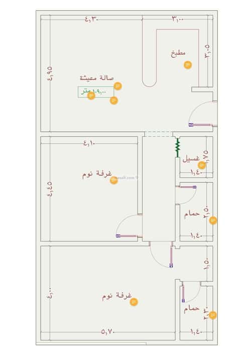 شقة 2939 متر مربع بغرفتين الجامعة، جنوب جدة، جدة