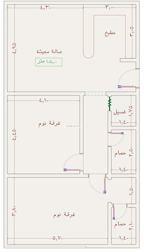 شقة 2939 متر مربع ب 3 غرف الجامعة، جنوب جدة، جدة