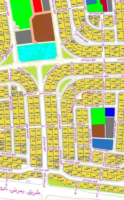 أرض 1060.3 متر مربع شمالية على شارع 15م الناصرية 5، جازان