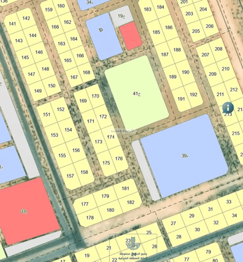 Land 662 SQM Facing West on 15m Width Street Salasil, Abqaiq