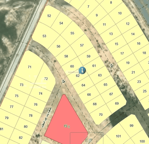 Land 700 SQM Facing West on 20m Width Street Qurtubah District, Abqaiq