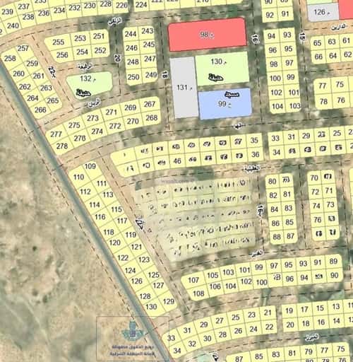 أرض 451 متر مربع جنوبية على شارع 20م حي أشبيلية - بقيق، بقيق