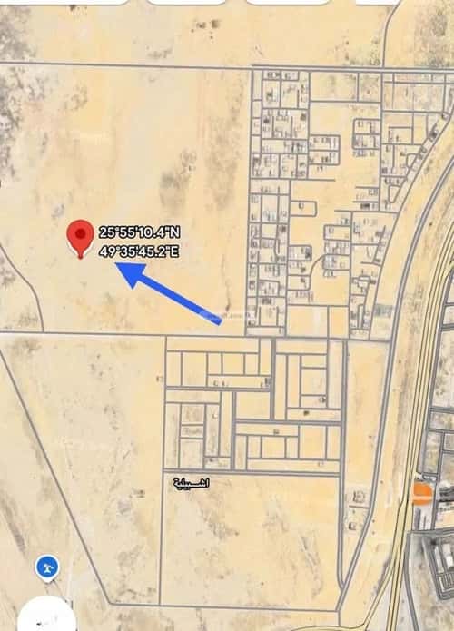Land 487 SQM Facing North West on 25m Width Street The Rabwah District - Buqayq, Abqaiq