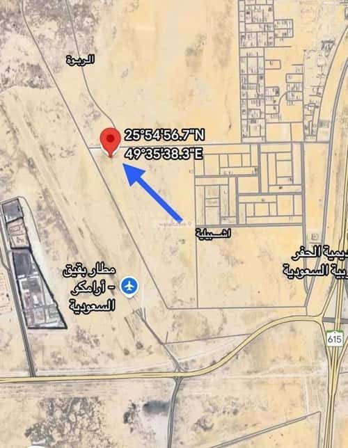 Land 400 SQM Facing South on 20m Width Street Ashbiliyah - Baqiq, Abqaiq