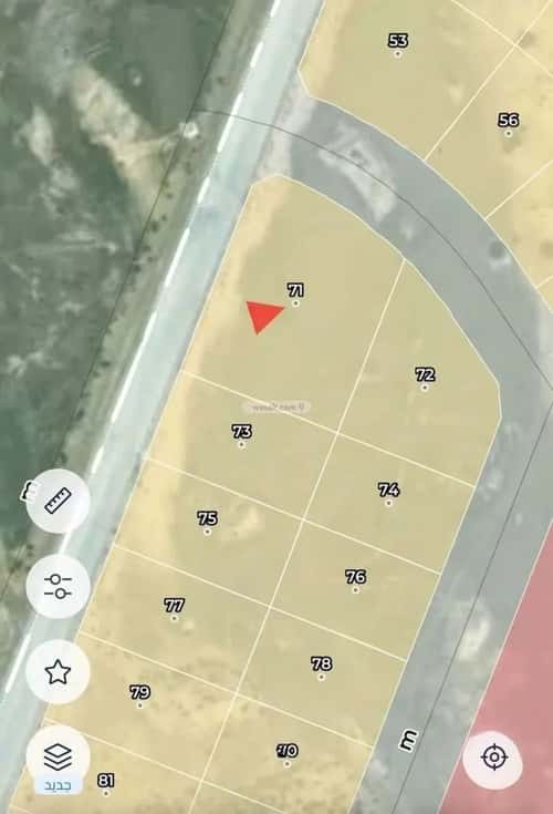 Land 1490 SQM Facing North East on 40m Width Street Qurtubah District, Abqaiq