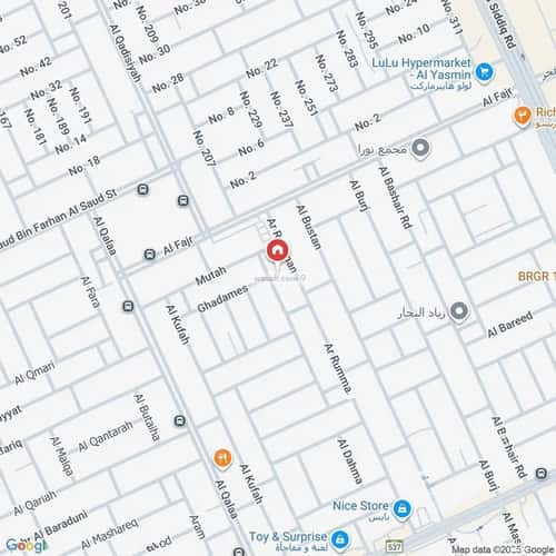 أرض 625 متر مربع غربية على شارع 14م الياسمين، شمال الرياض، الرياض