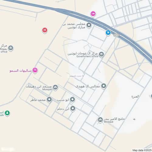 Land 525 SQM Facing West on 20m Width Street Al Taawun, Ramah