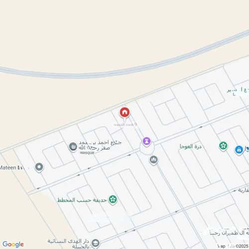 أرض 500 متر مربع غربية على شارع 20م عقرباء، الجبيلة