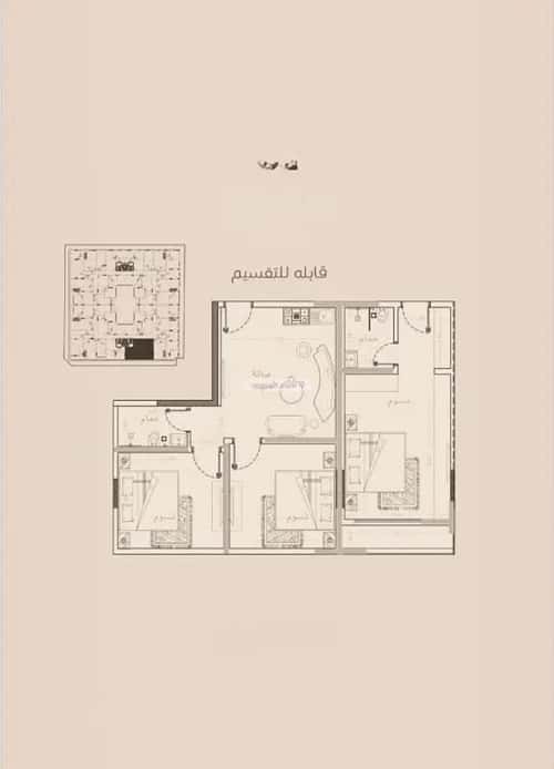 شقة 2 غرف في الروضة